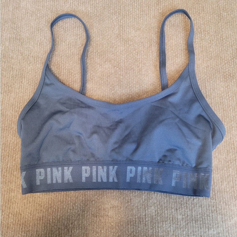 Victoria’s Secret PINK Sport Ultimate Lightly Lined Sports Bra Blue Size XS.